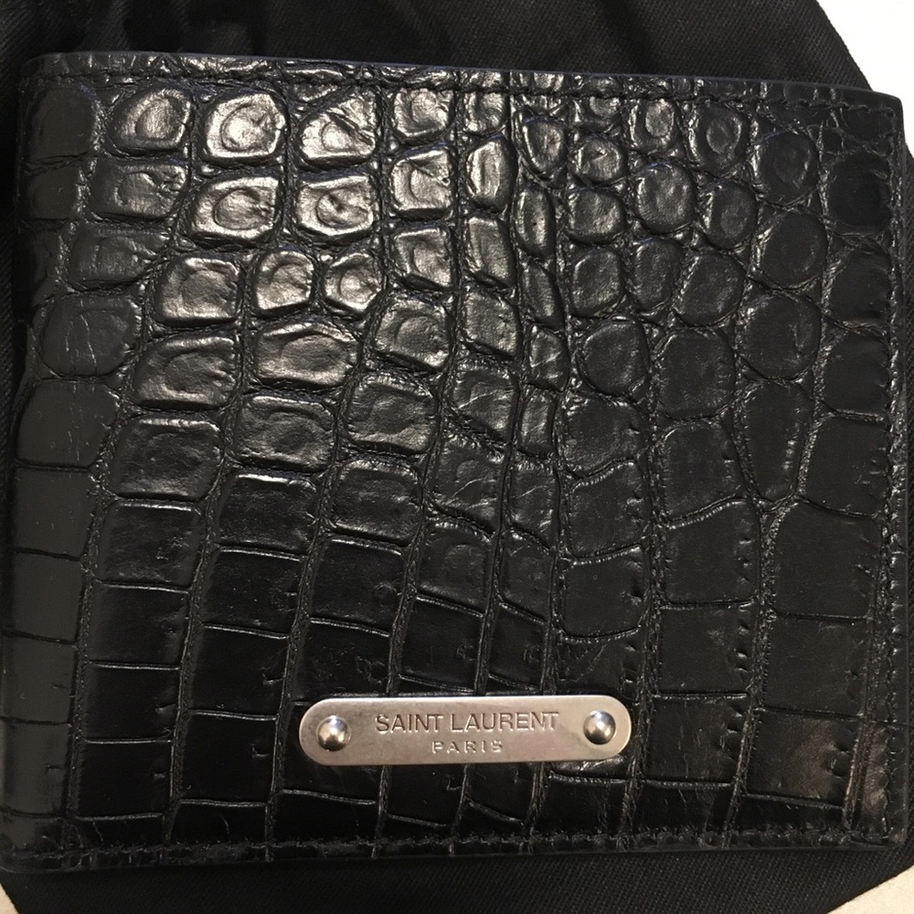 YSL MENS CROCODILE WALLET